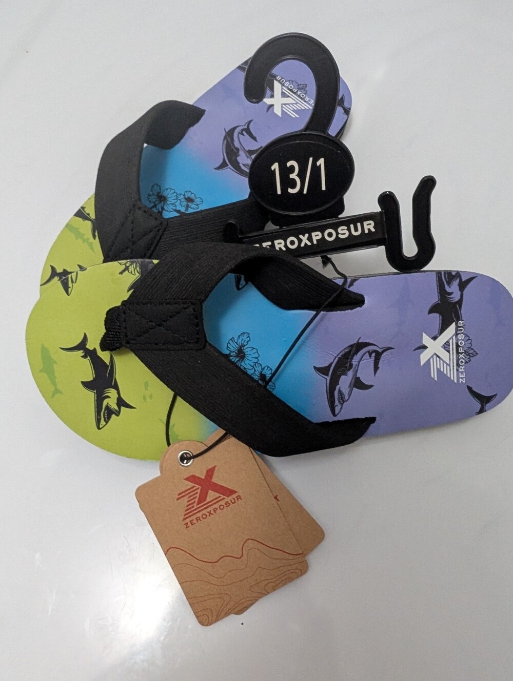ZEROXPOSUR Kids Animal Print Sandals Boys 13/1